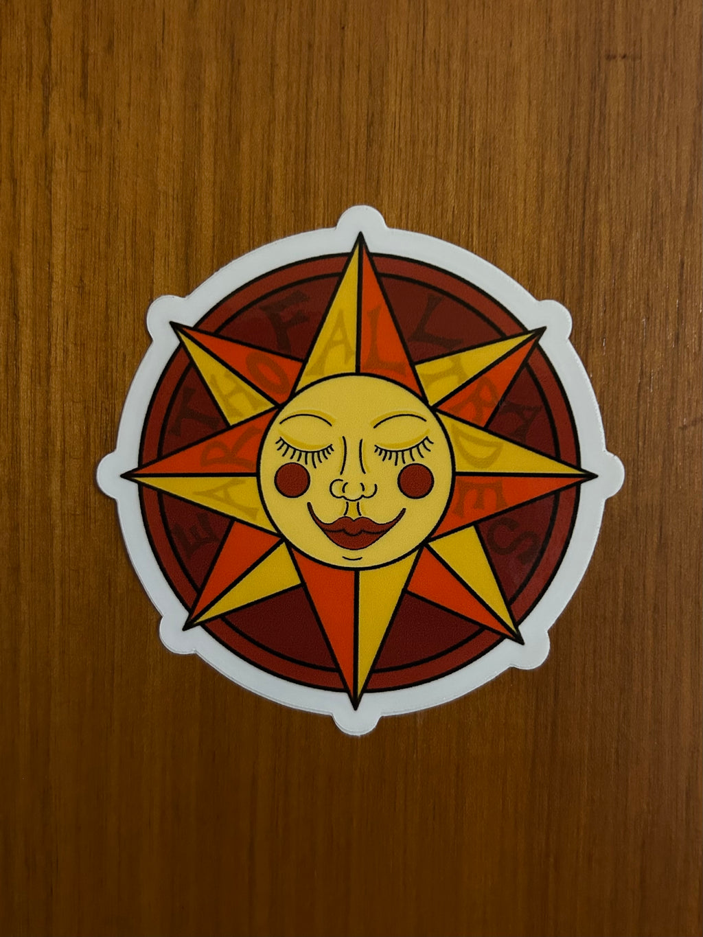 Sun Logo Sticker 3x3