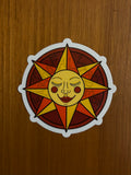Sun Logo Sticker 3x3