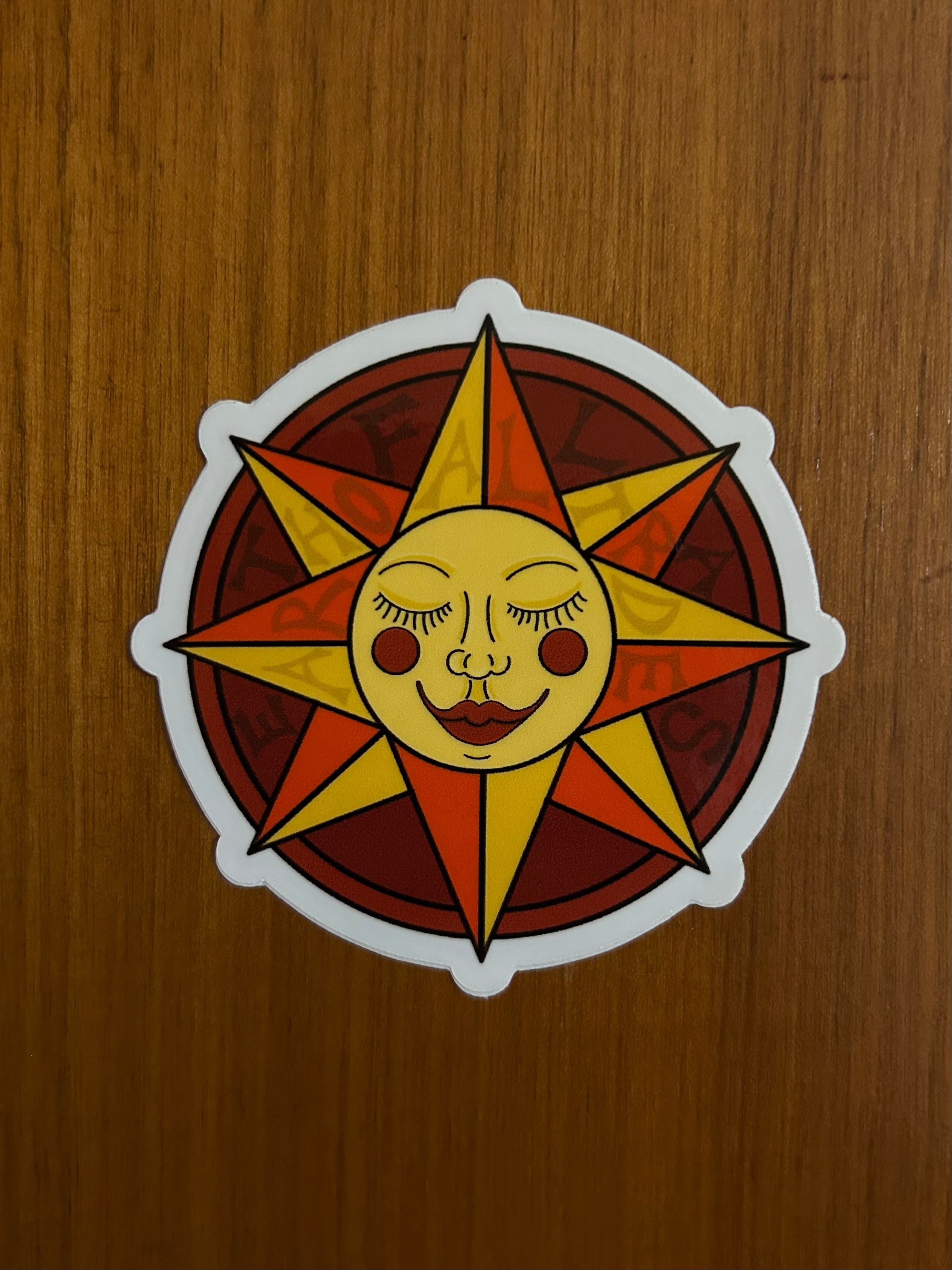 Sun Logo Sticker 3x3