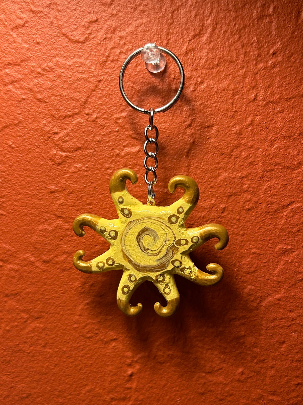 Spiral Sun Keychain