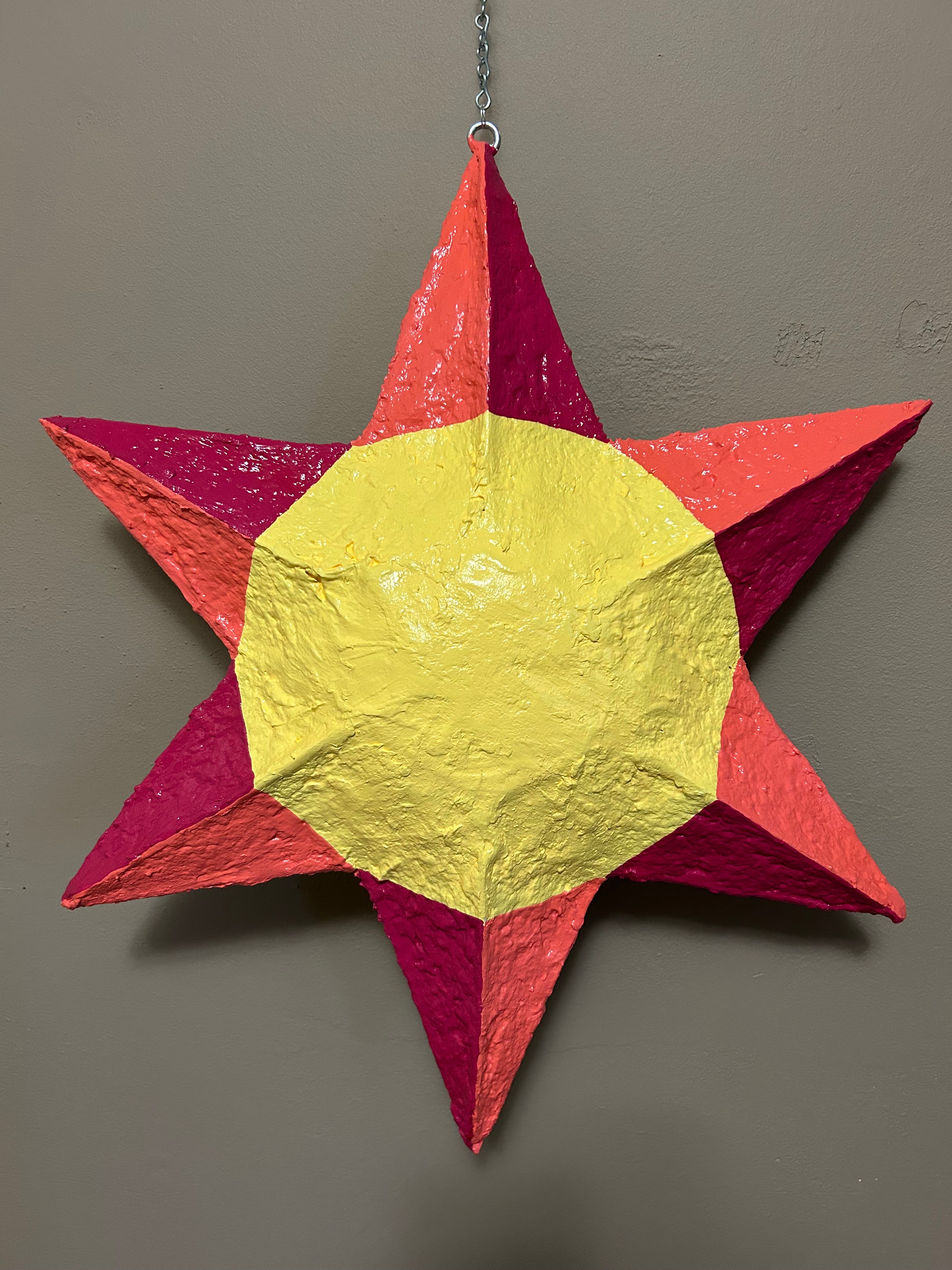 light yellow hanging sun
