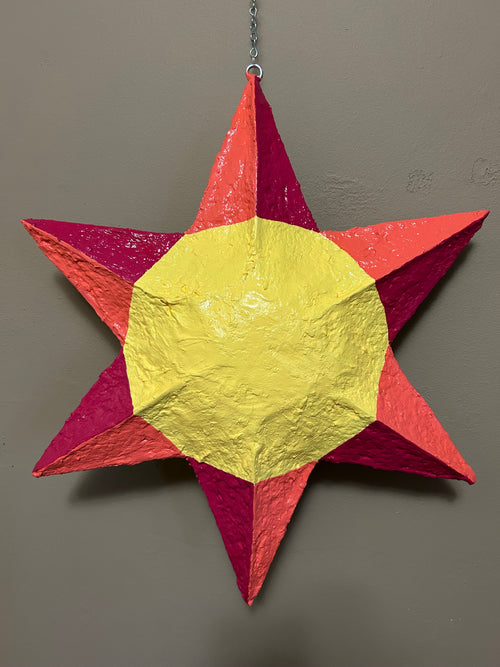 light yellow hanging sun