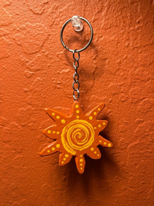 Multi-Color Sun Keychain