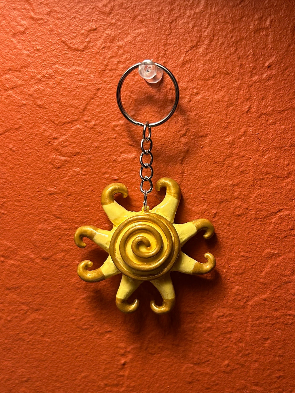 Spiral Sun Keychain