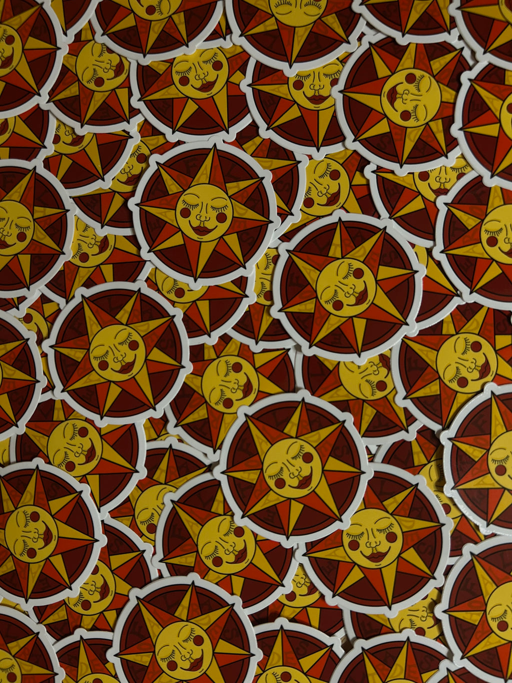 Sun Logo Sticker 3x3