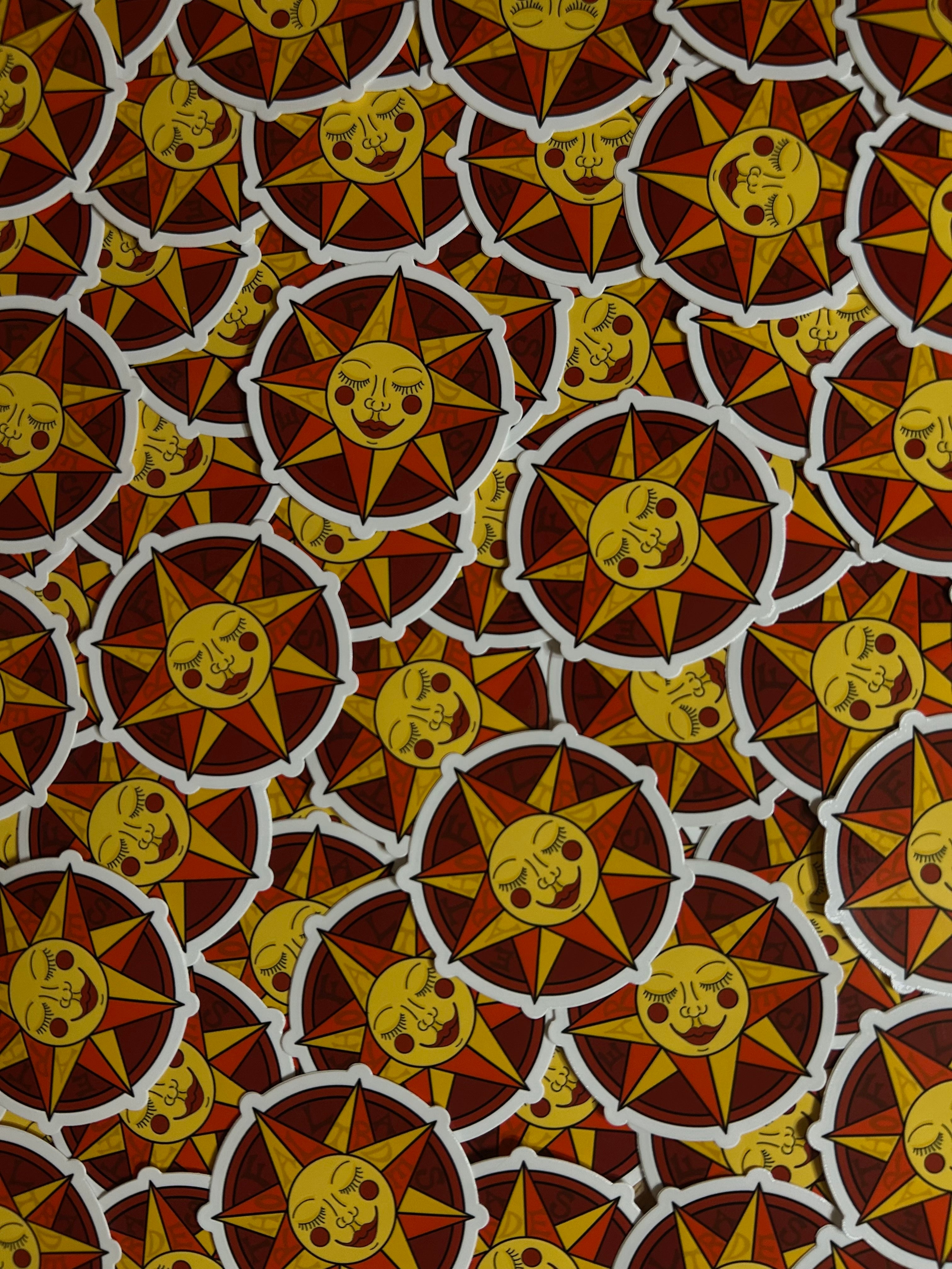 Sun Logo Sticker 3x3